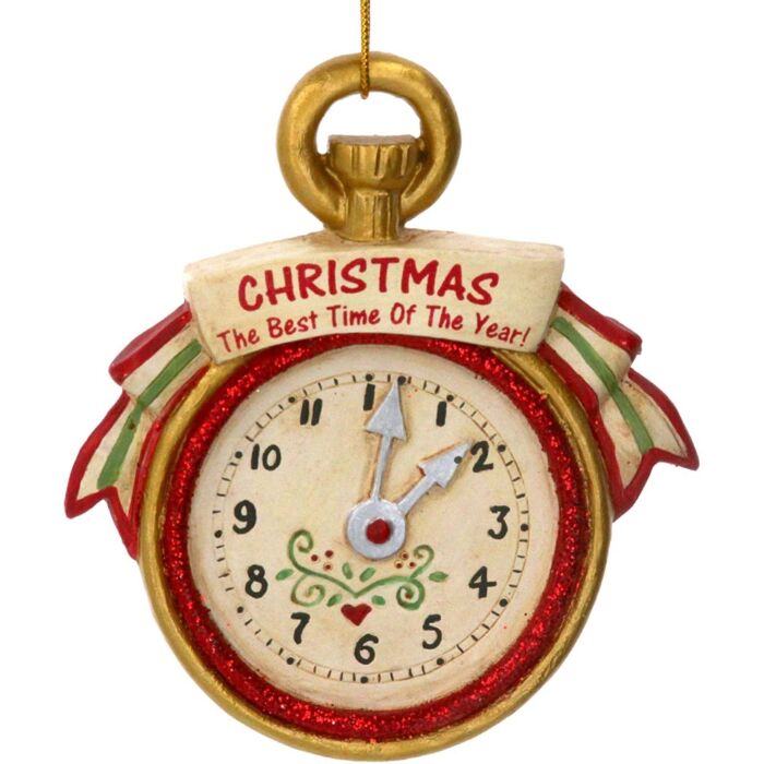 Gisela Graham Christmas Pocket Watch - Christmas Decoration